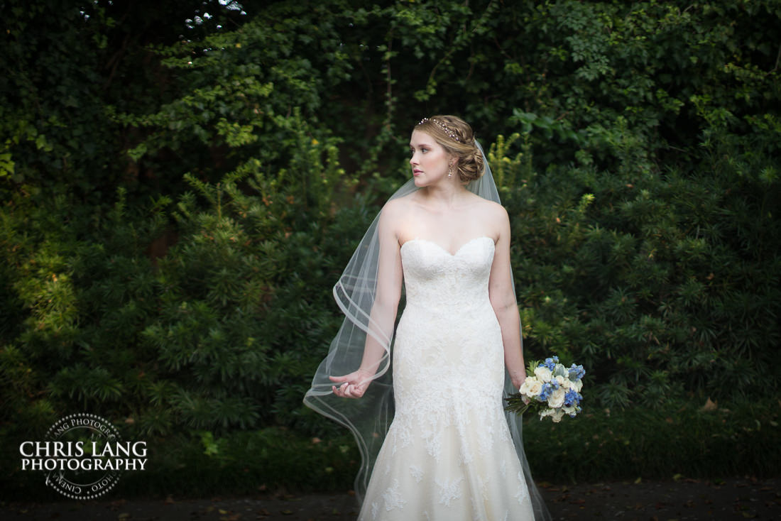 Bridal Portraits - Bridal Photography Weddign Dress - Bridal Portrait Photographers - Brrooklyn Arts Center - Wilmington NC